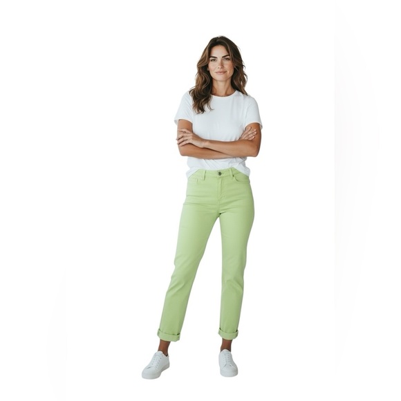 Christopher & Banks Women’s Jean Stretch  Lime Green Size 4 EUC - Picture 9 of 11